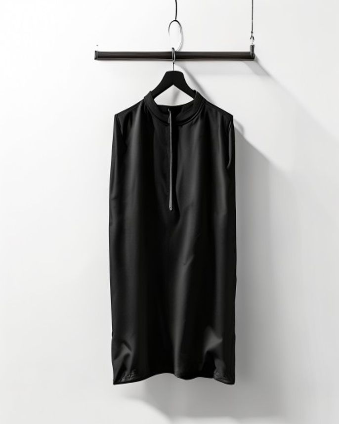 Placeholder image: Black hanging garment bag