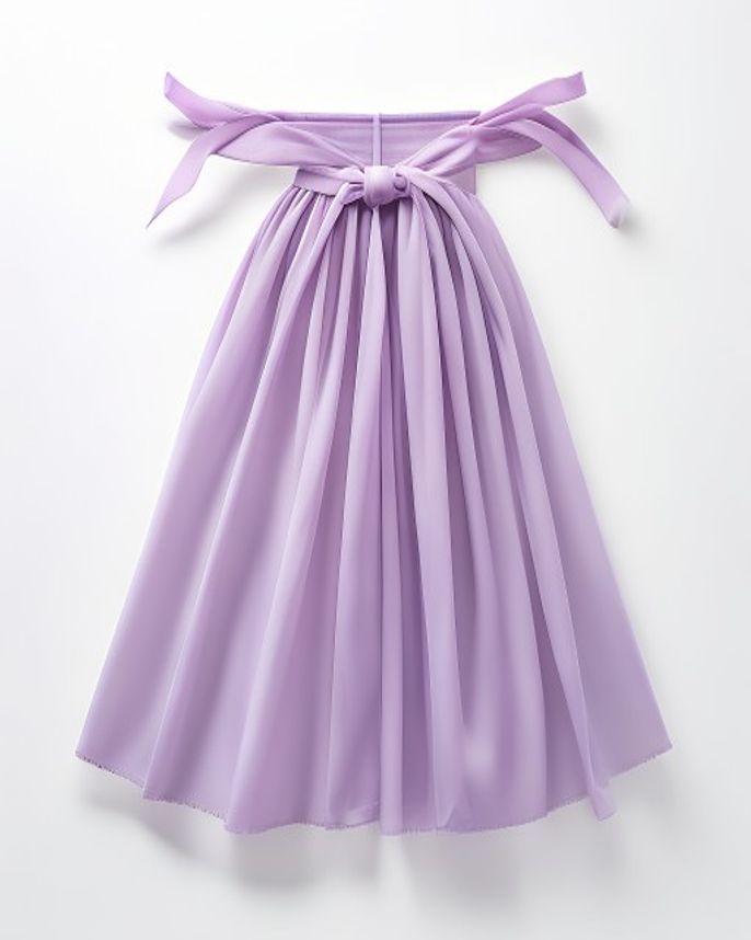 Placeholder image: Lavender chiffon ballet wrap skirt